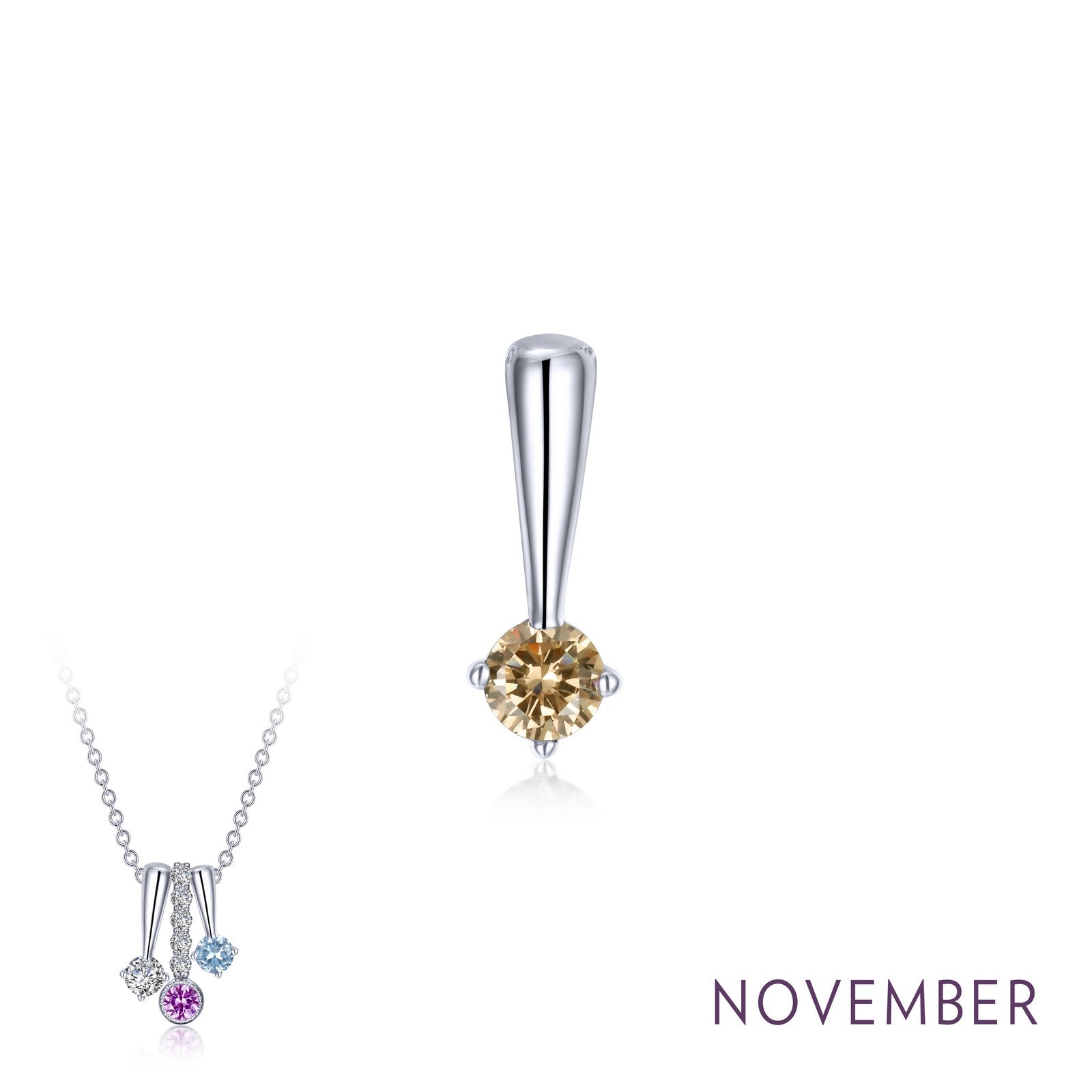 november birthstone love pendant 1