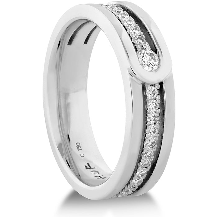 0 38 ctw coupled encompass diamond line band 6mm in 18k white gold