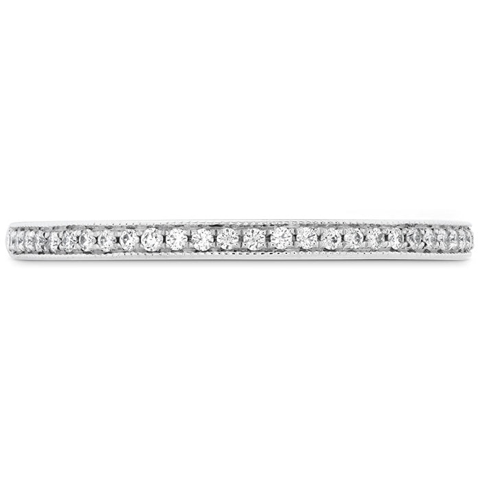 0 12 ctw deco chic milgrain band in 18k white gold