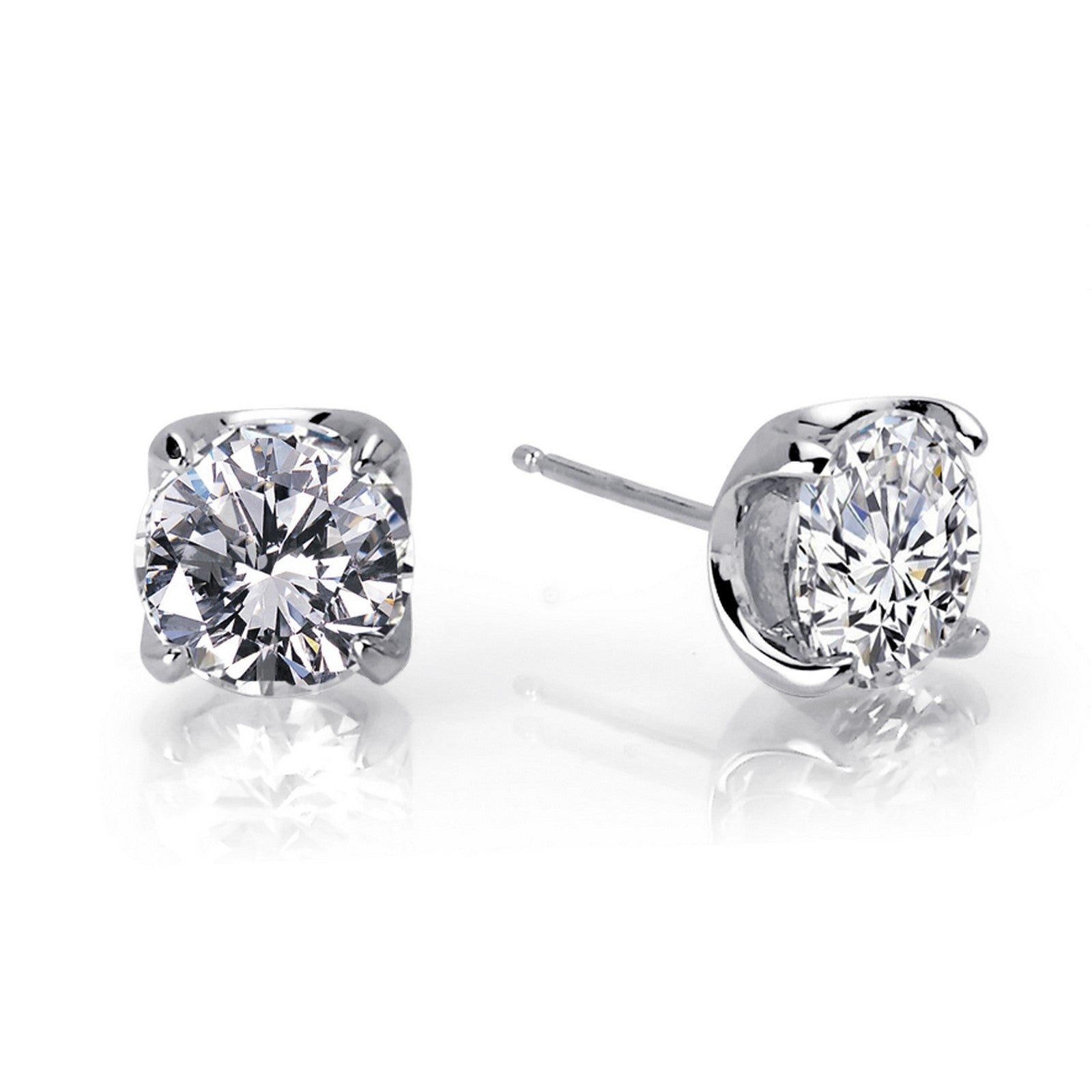5 ctw solitaire stud earrings