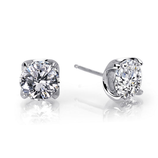 5 ctw solitaire stud earrings