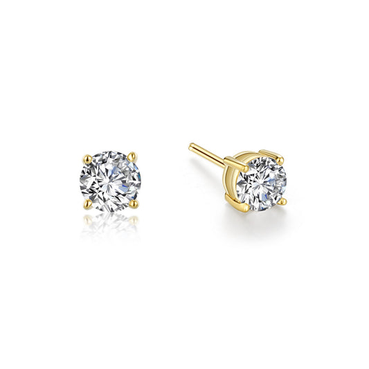 1 ctw solitaire stud earrings 4