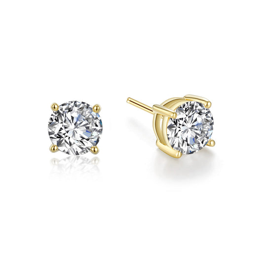 2 5 ctw solitaire stud earrings 4