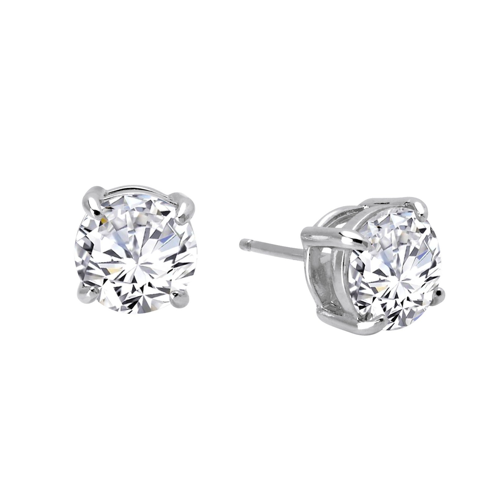 4 ctw solitaire stud earrings 3