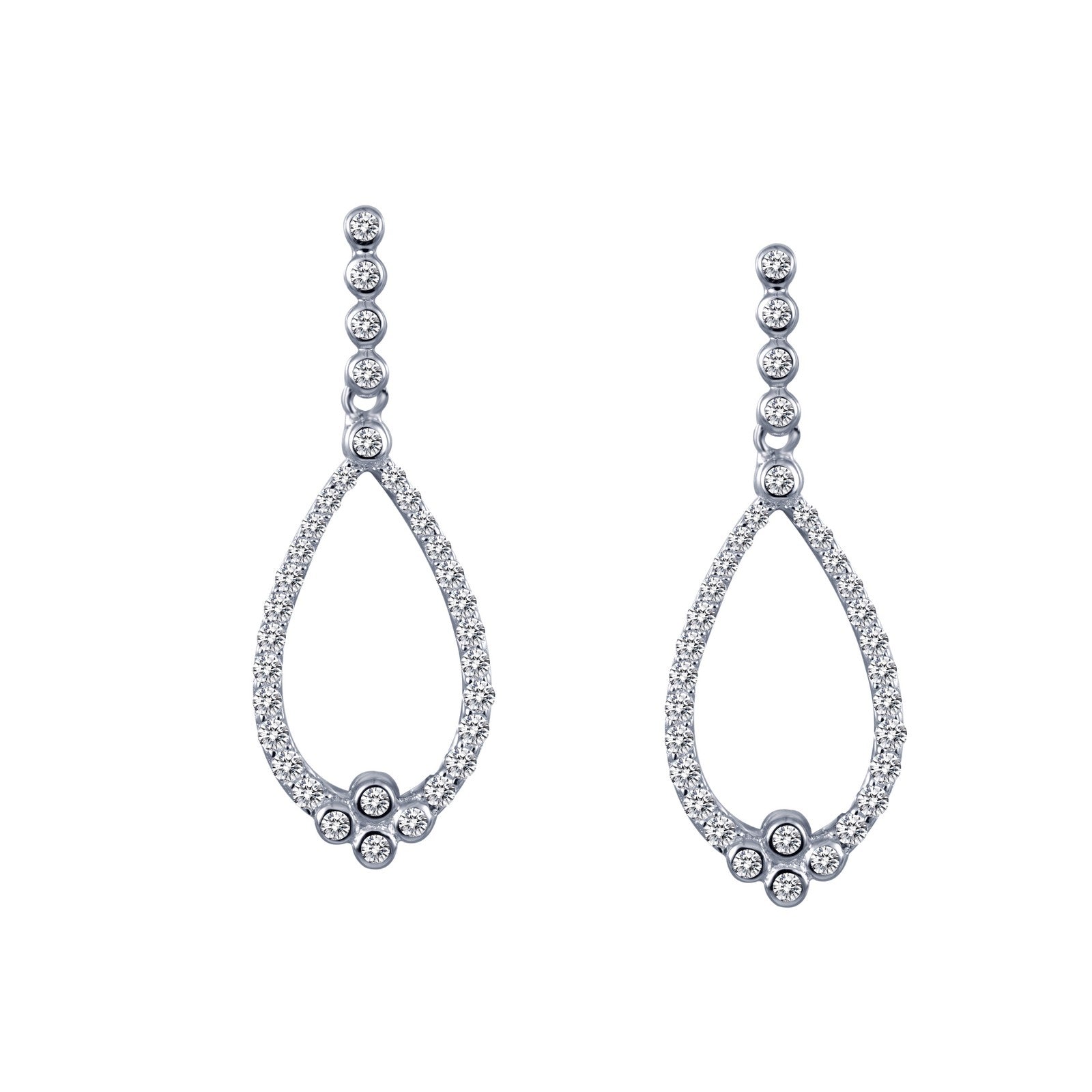 charming drop hoop earrings