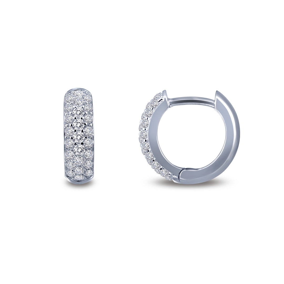 3 row huggie hoop earrings