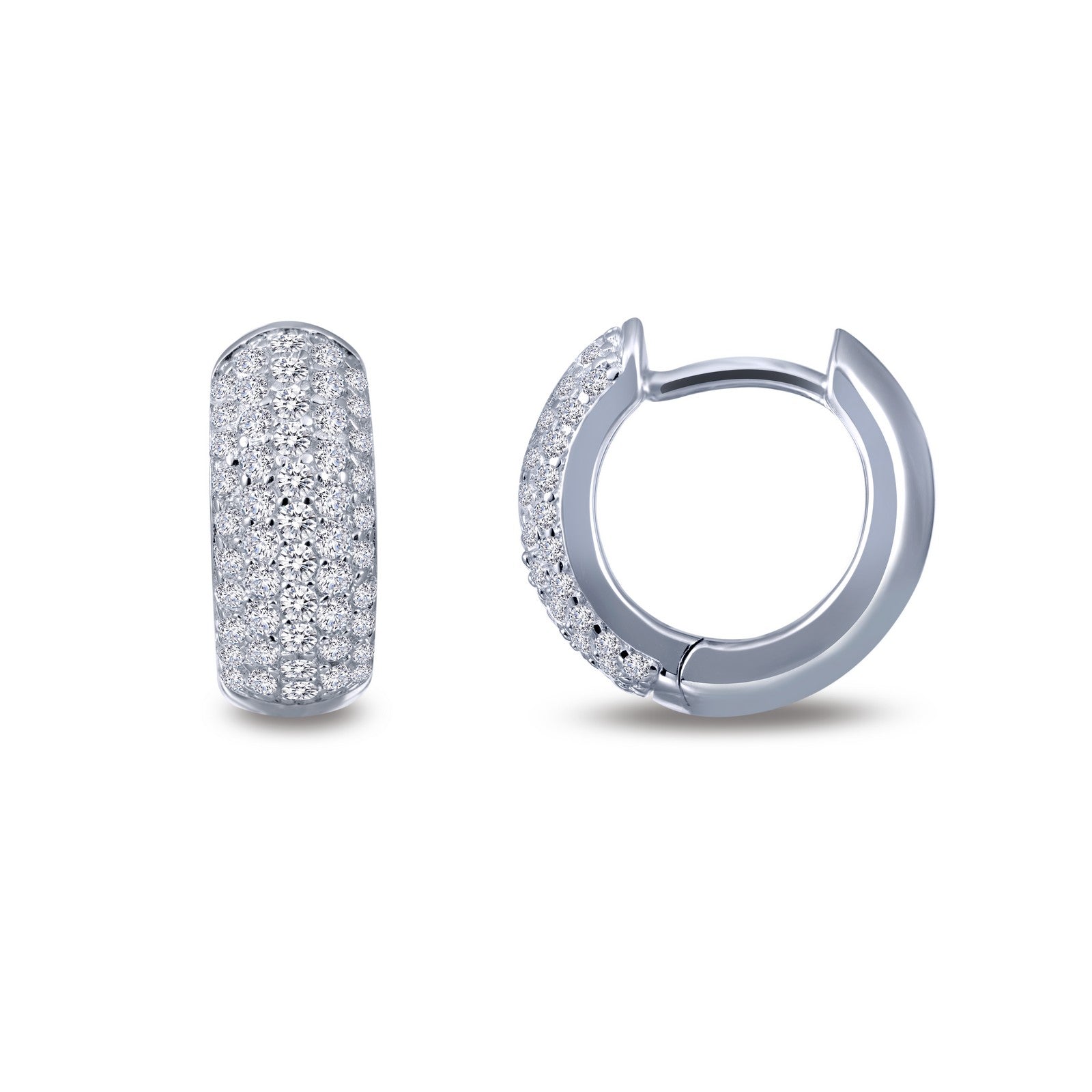5 row huggie hoop earrings
