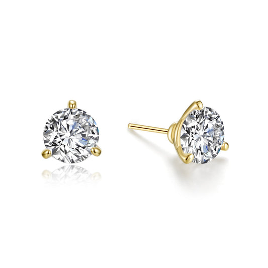 2 5 ctw solitaire stud earrings 1