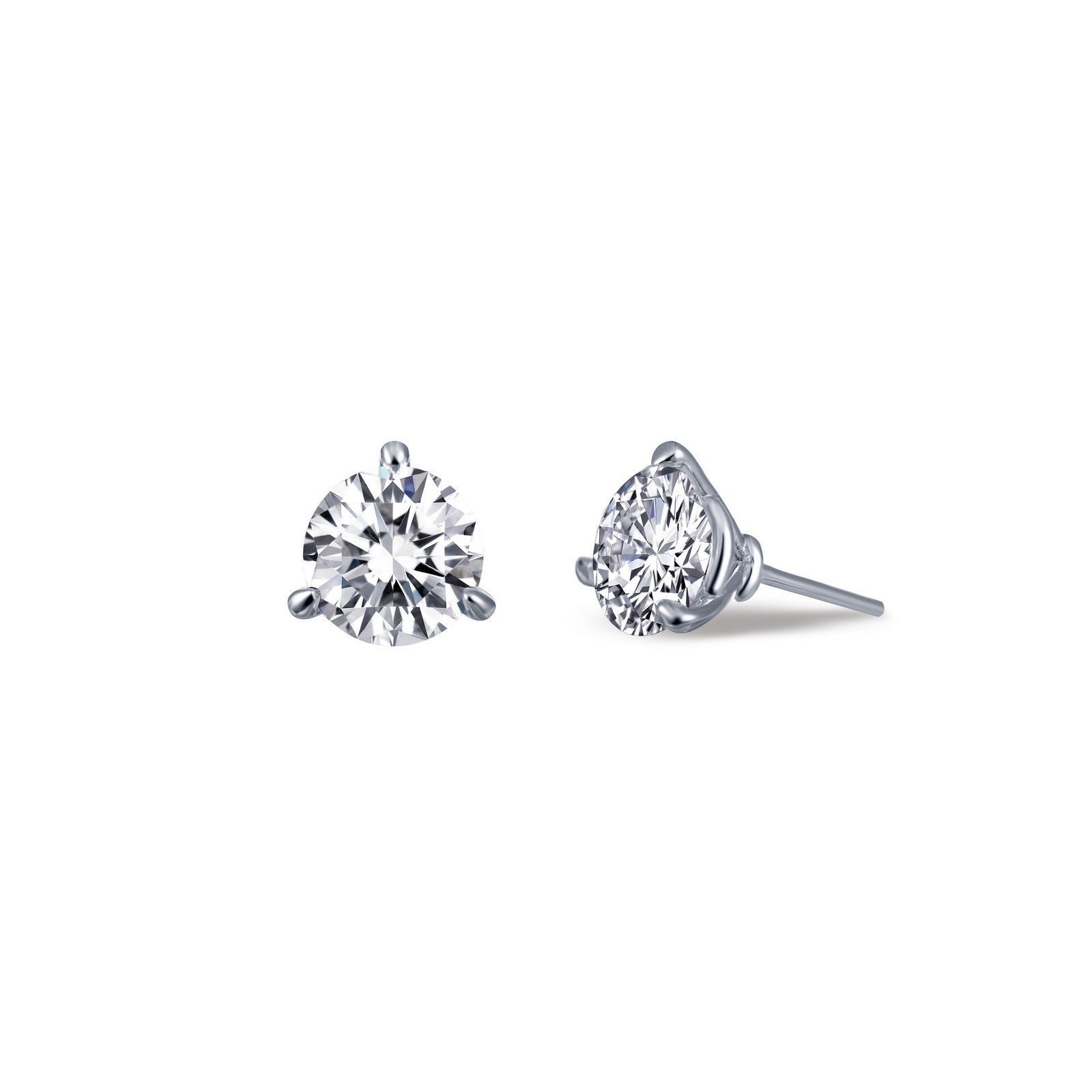1 ctw solitaire stud earrings