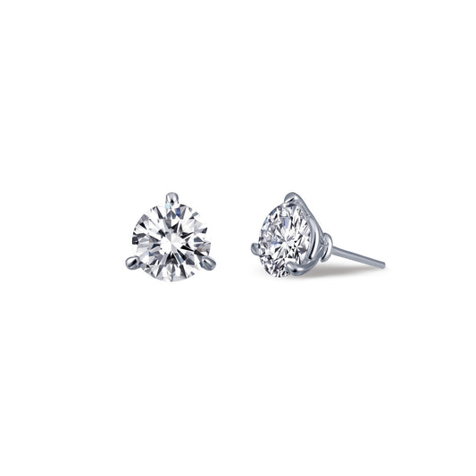 1 ctw solitaire stud earrings