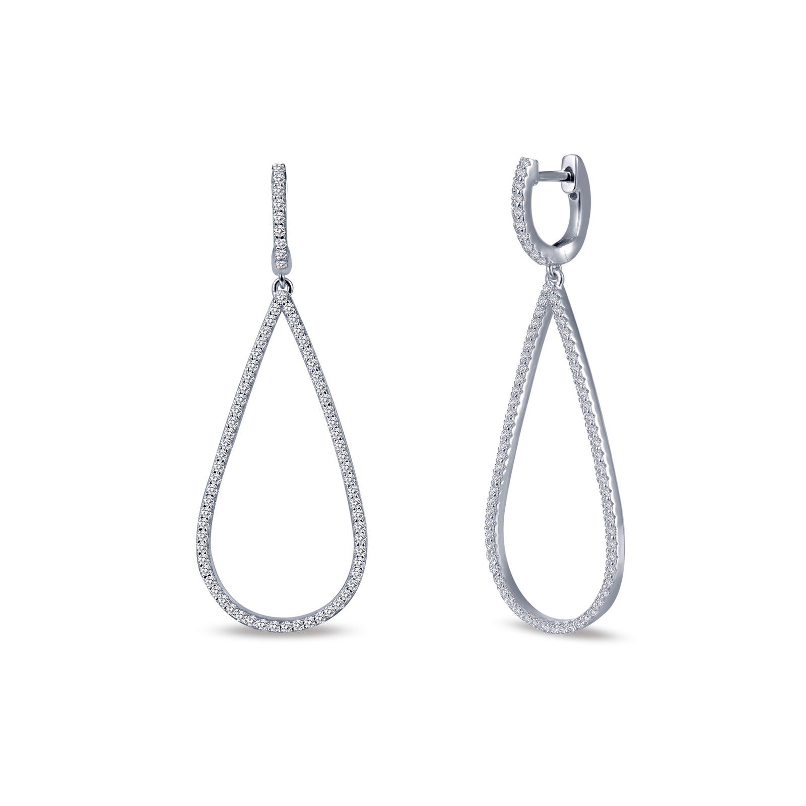 pave dangle earrings