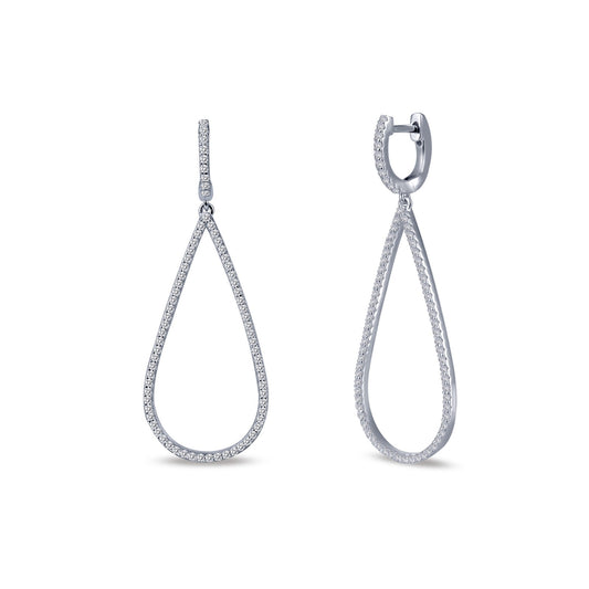 pave dangle earrings