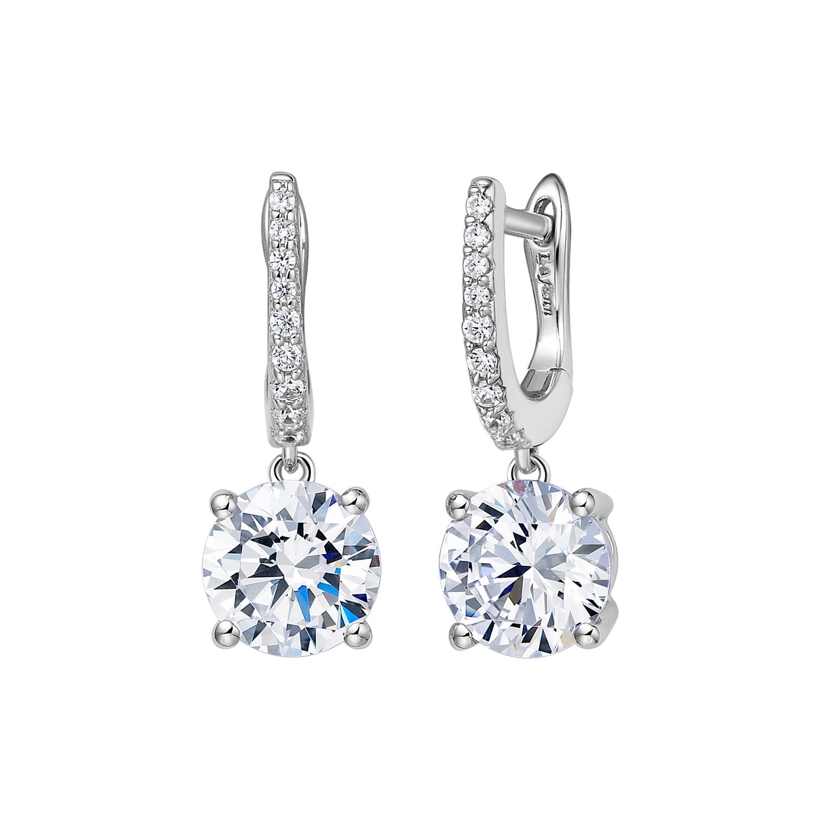 3 54 ctw solitaire dangle earrings