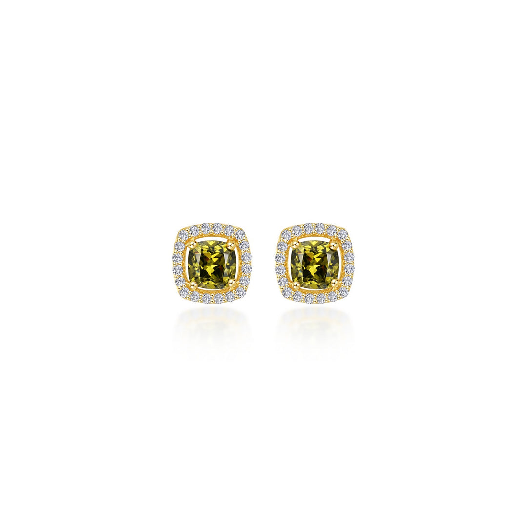 cushion cut halo stud earrings 4