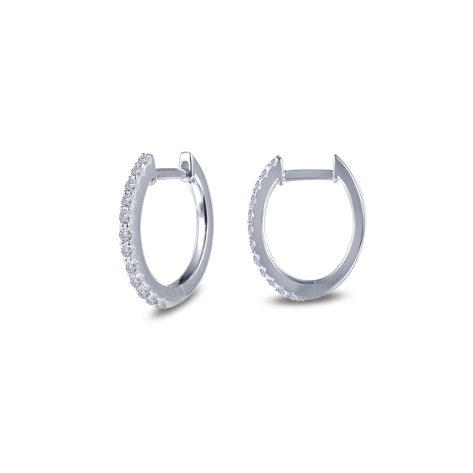 10 mm x 11 mm oval huggie hoop earrings