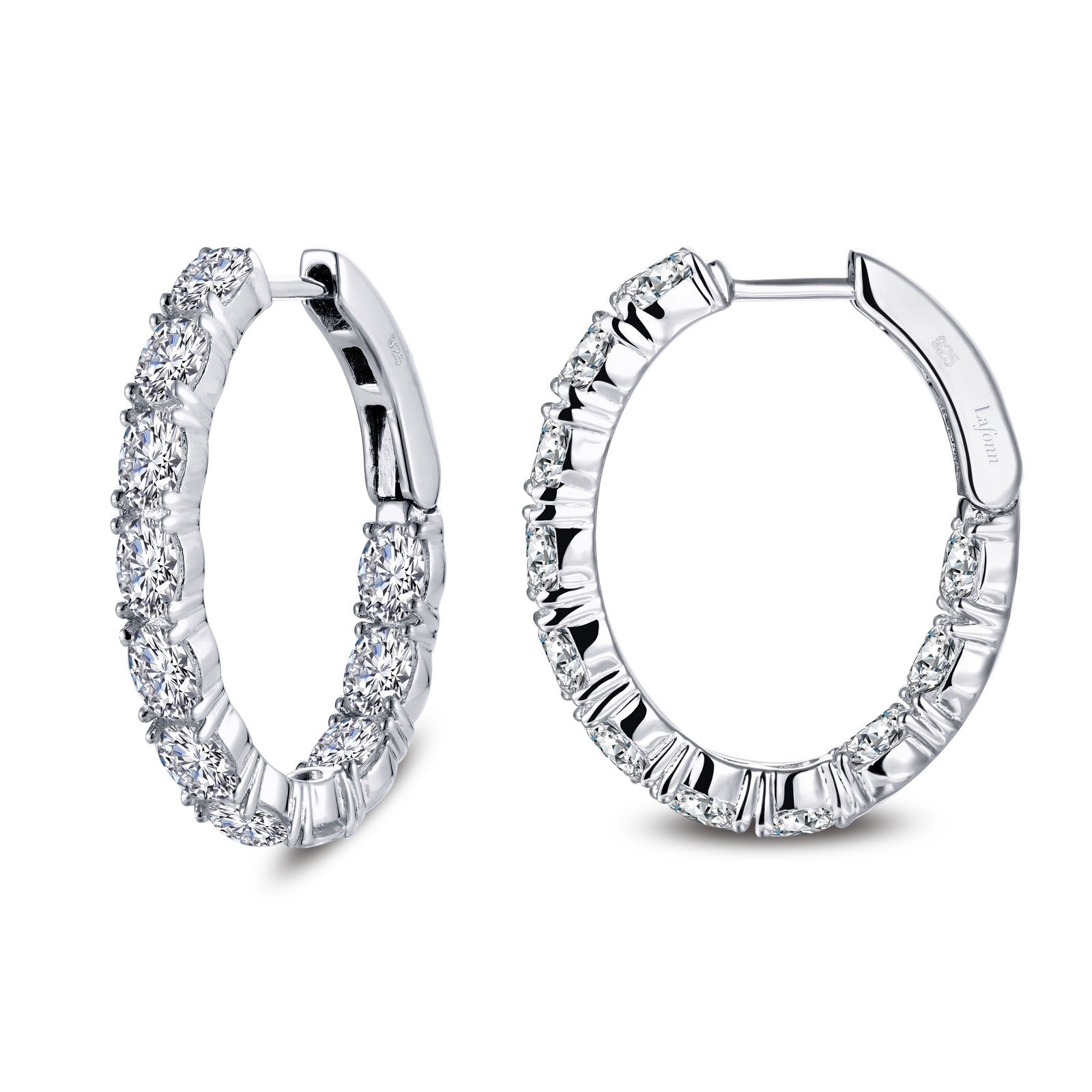 20 mm x 25 mm oval hoop earrings