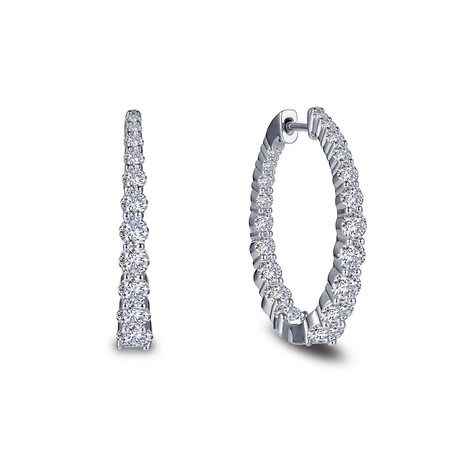 38 mm ctw hoop earrings