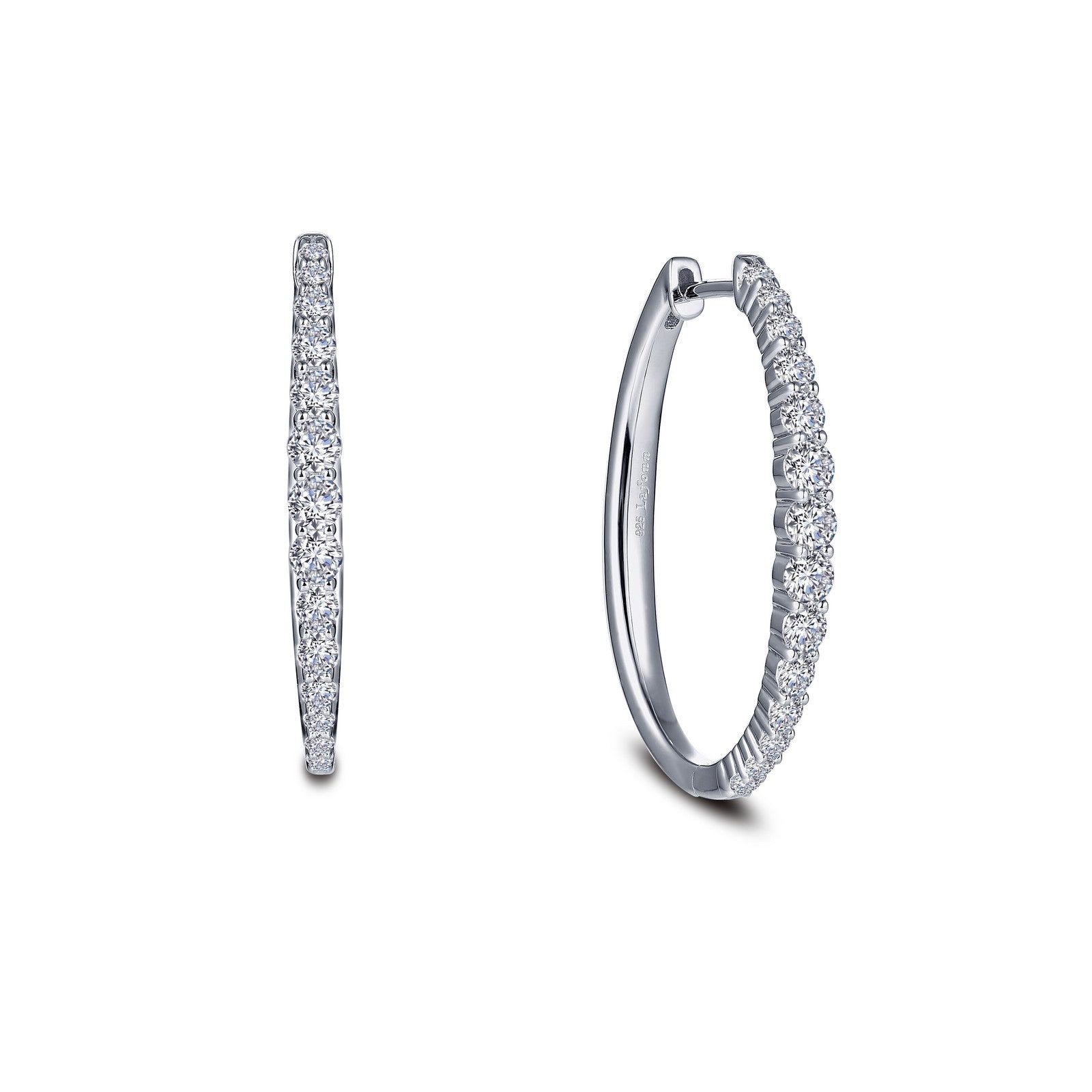 28 5 mm x 23 mm oval hoop earrings