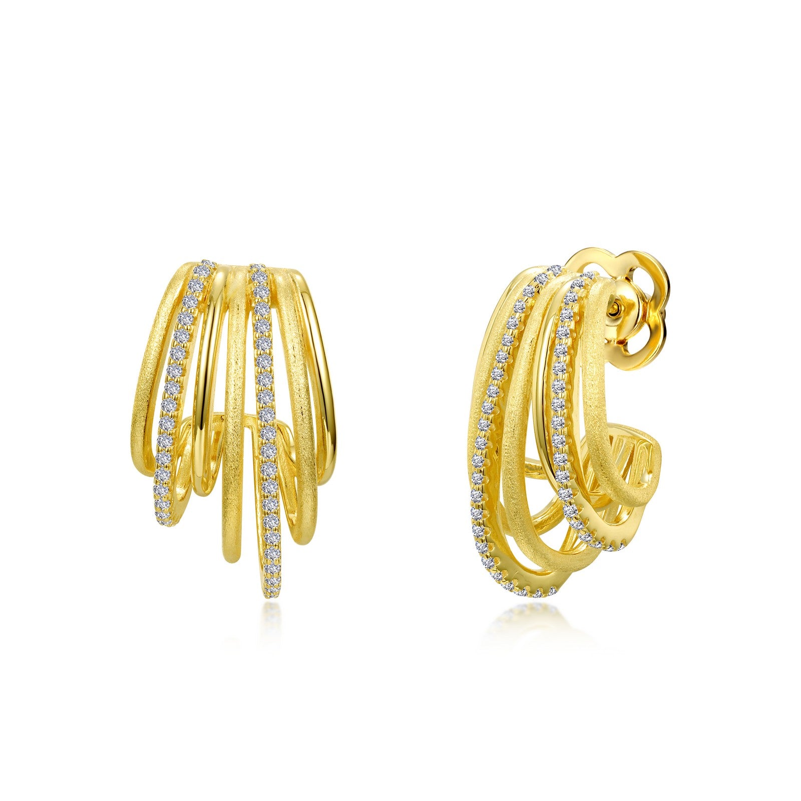 multi row hoop earrings