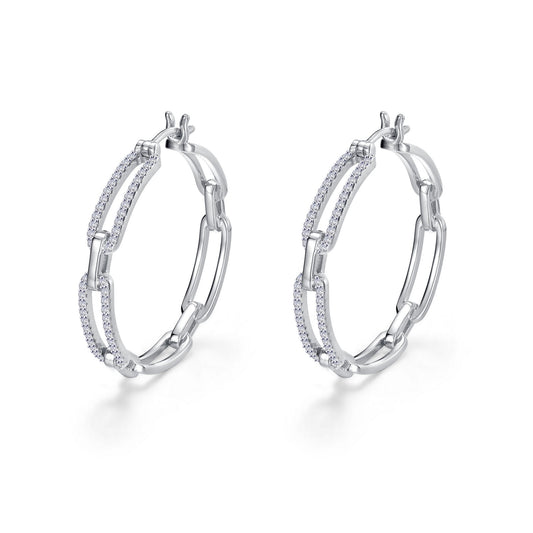 paperclip hoop earrings 2