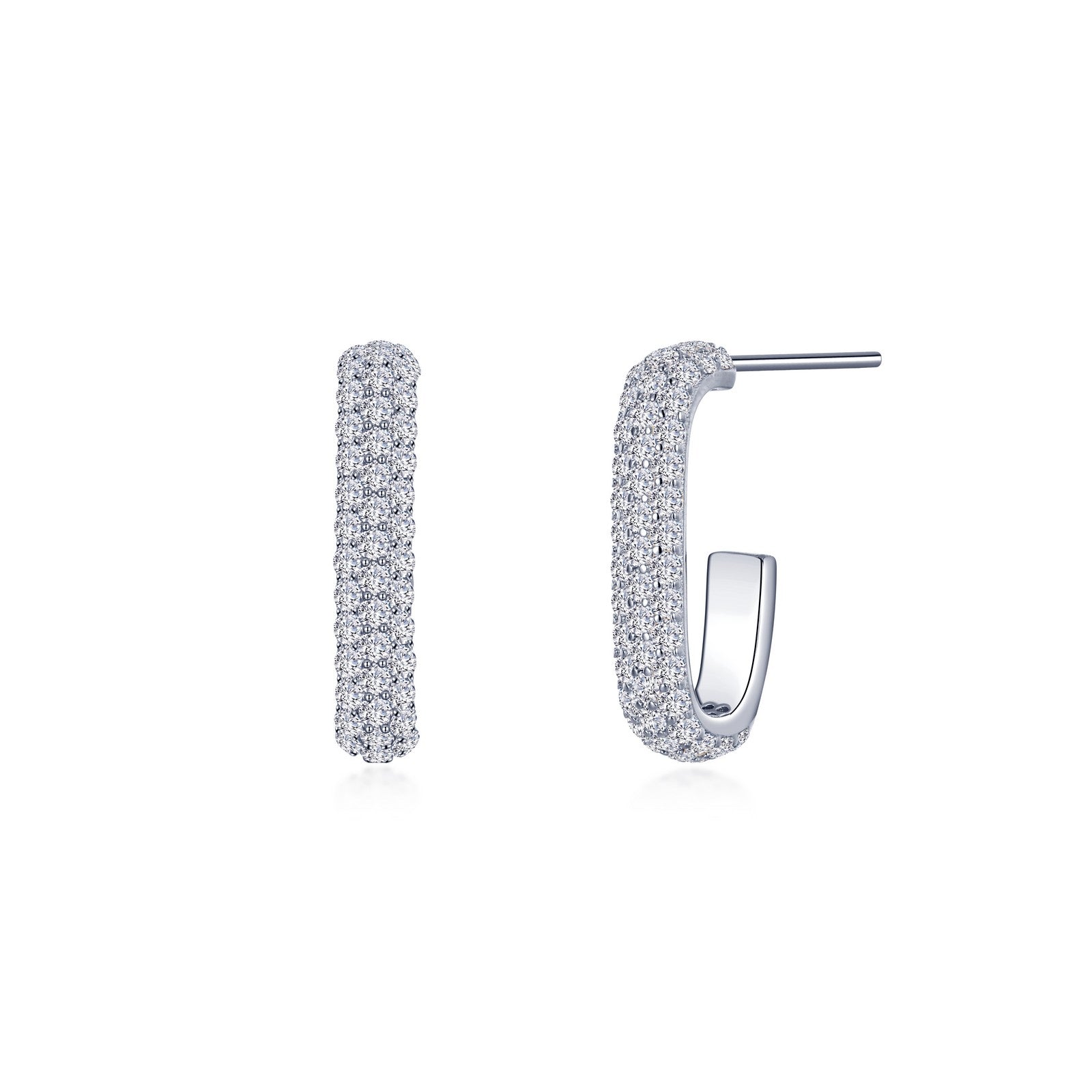 paperclip hoop earrings
