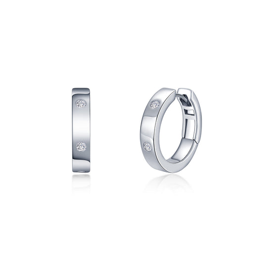 invisible set huggie hoop earrings 1