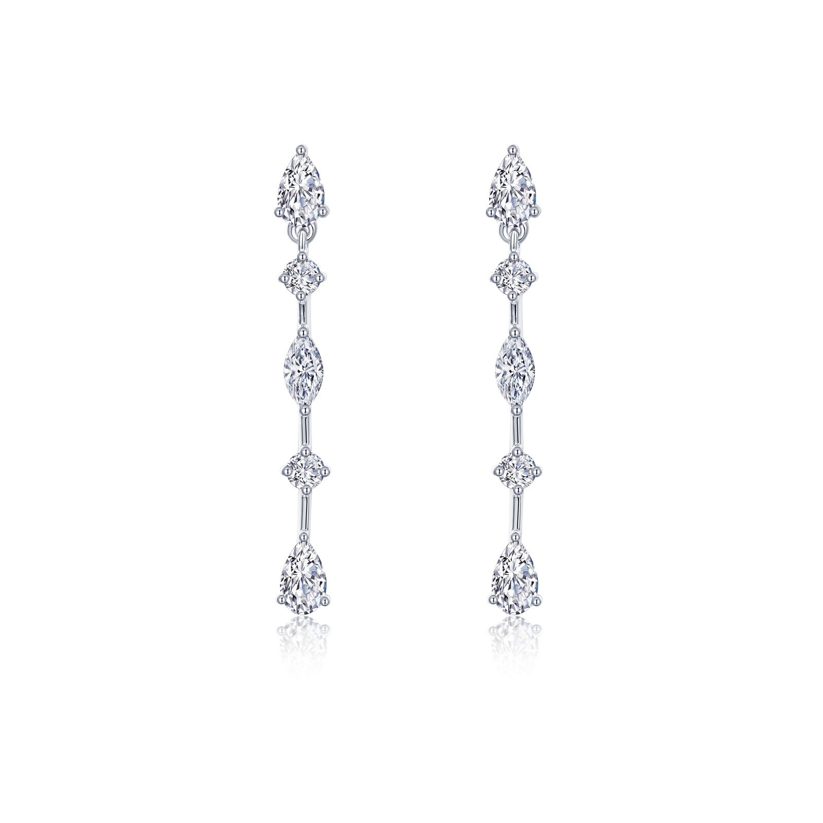 exquisite linear drop earrings