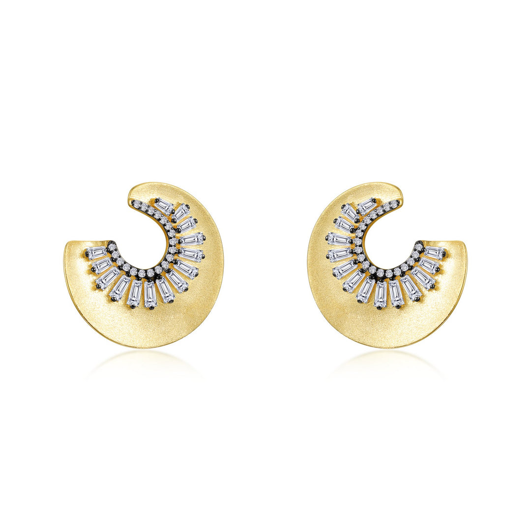 sunburst stud earrings