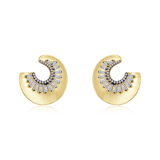 sunburst stud earrings