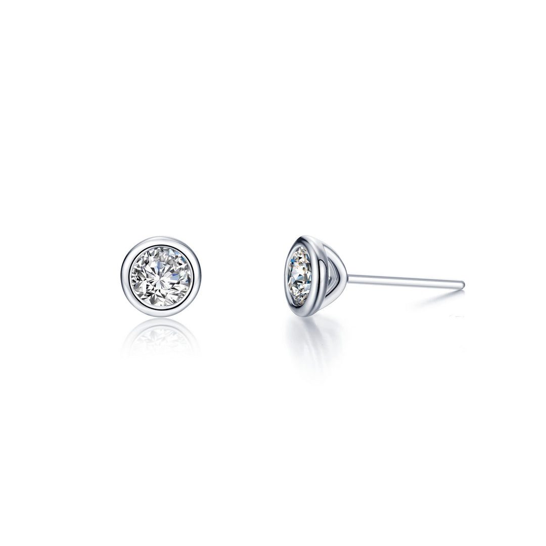 1 CTW Solitaire Stud Earrings