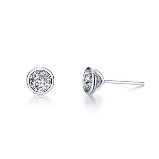 2 ctw solitaire stud earrings 5