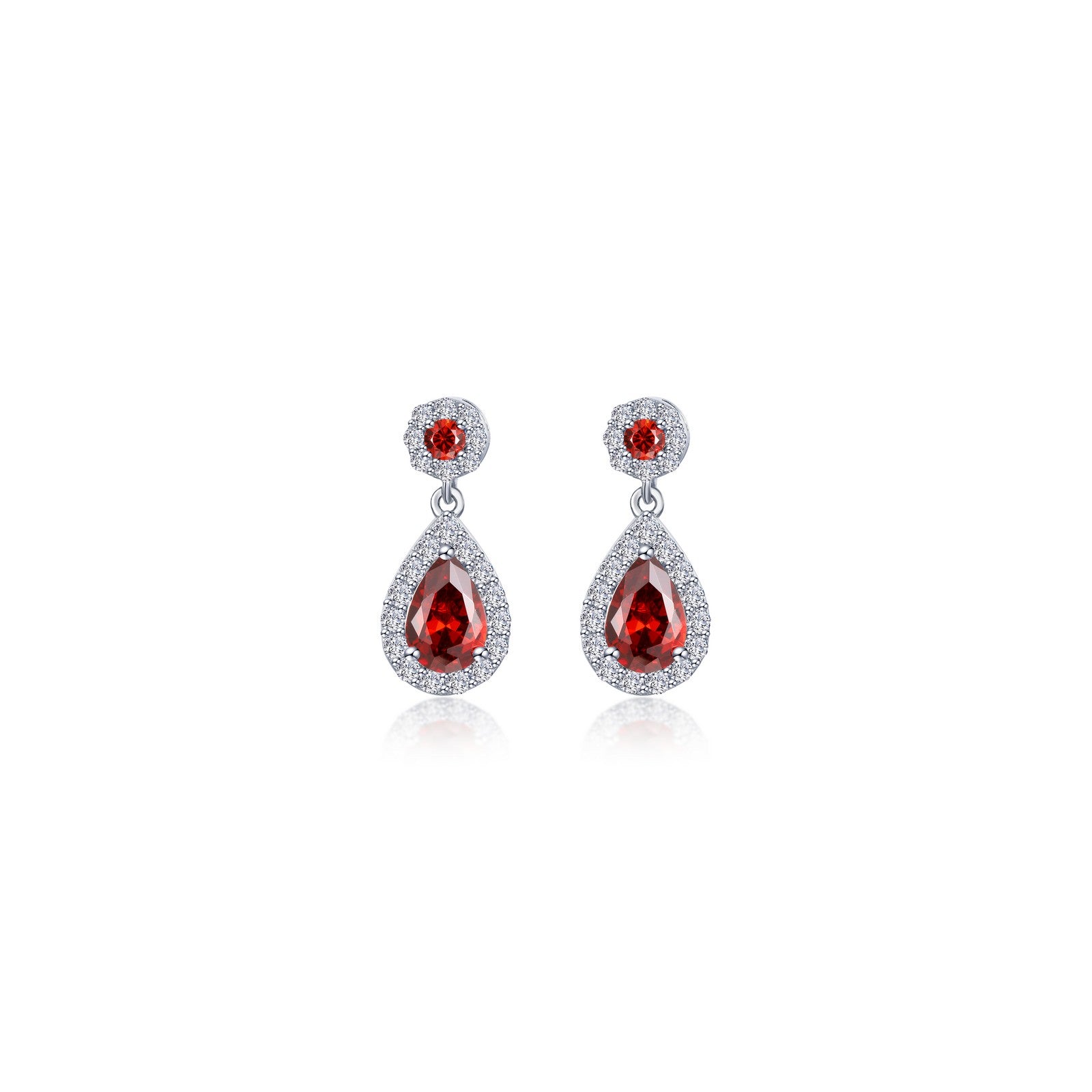 oval halo drop earrings 5