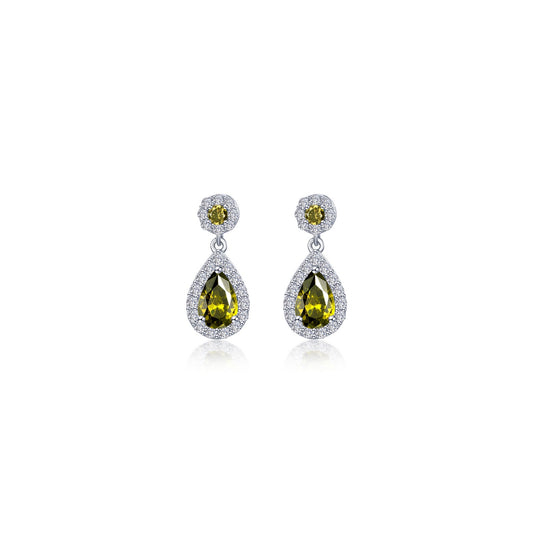 oval halo drop earrings 6