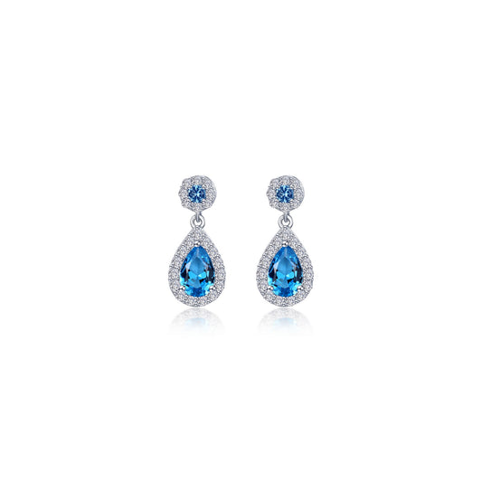 oval halo drop earrings 7