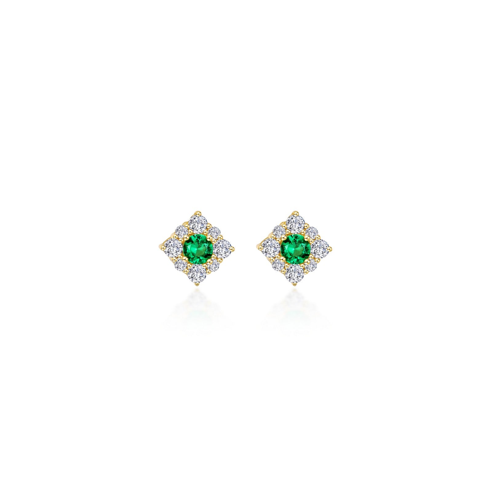 0 54 ctw halo stud earrings 2