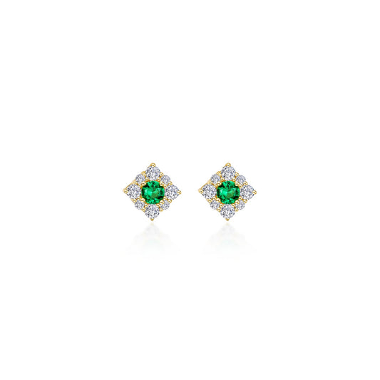 0 54 ctw halo stud earrings 2