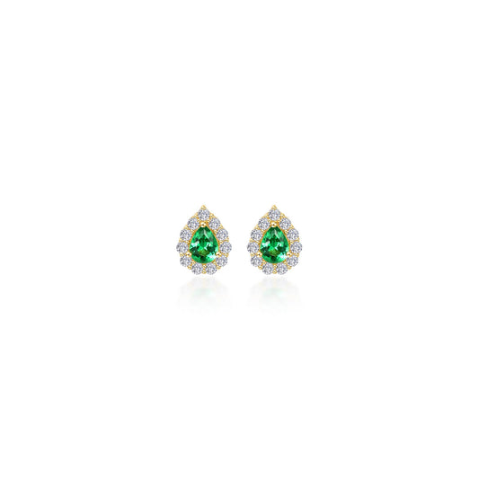 0 72 ctw pear shaped halo stud earrings