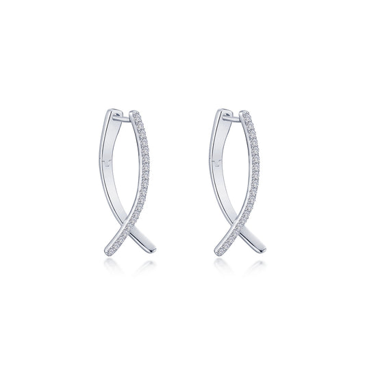 crossover oval hoop earrings 1