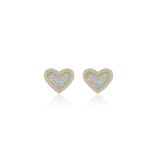 halo heart stud earrings 1