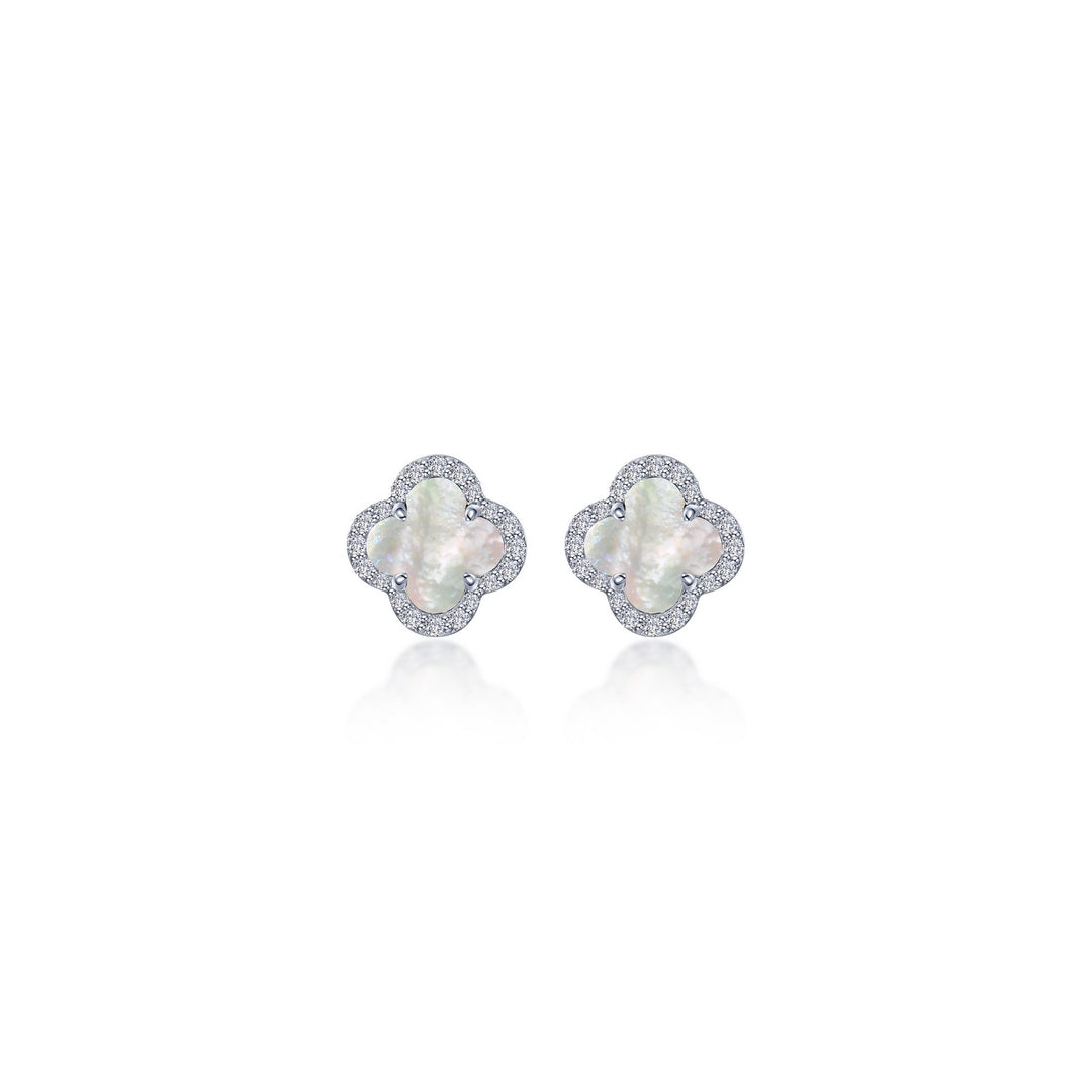 0.4 CTW Halo Stud Earrings