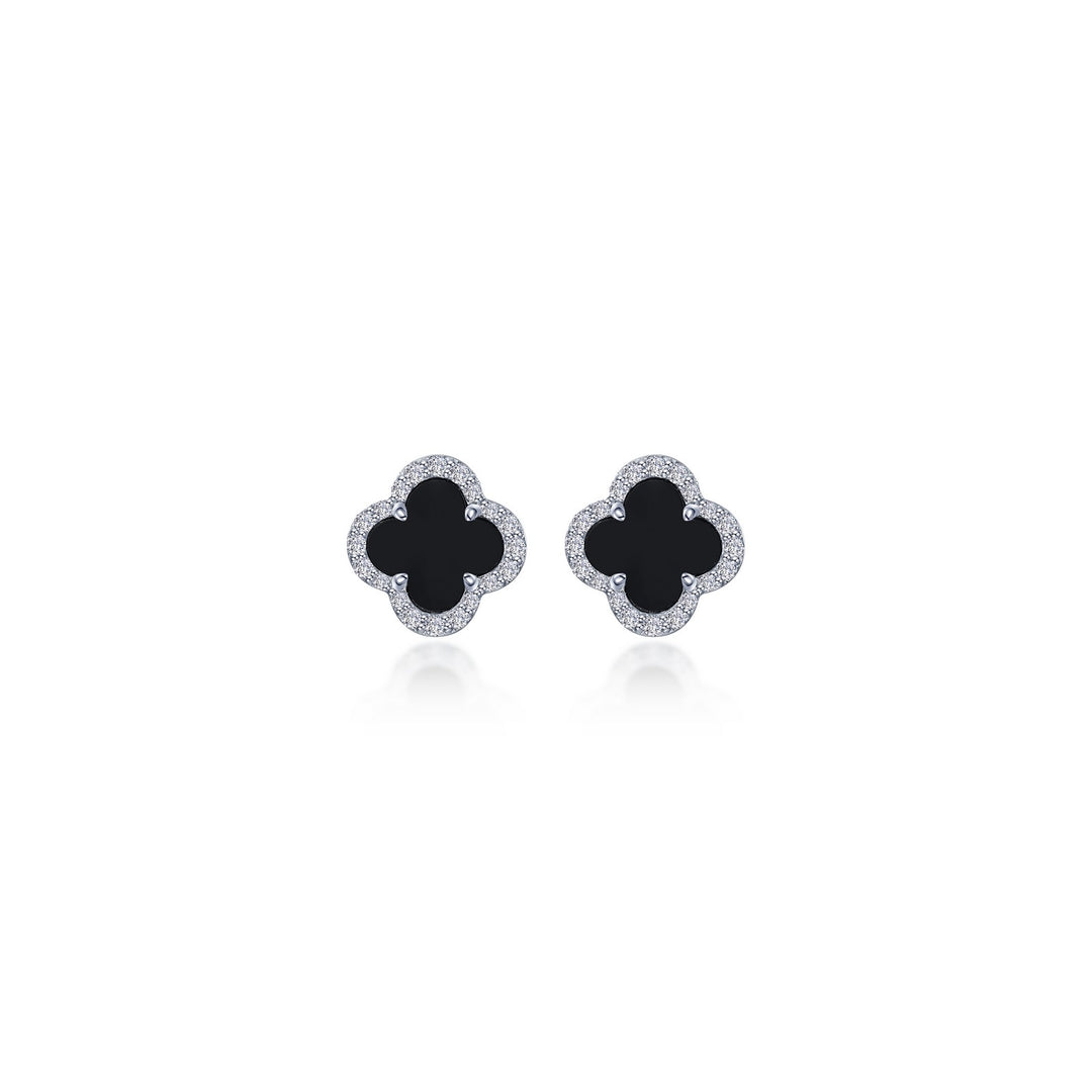 0.4 CTW Halo Stud Earrings