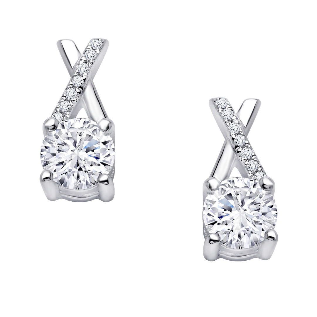 1 82 ctw kiss x stud earrings