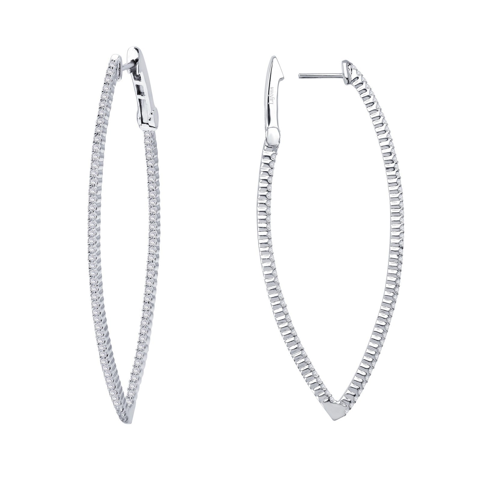 15 mm x 55 mm hoop earrings
