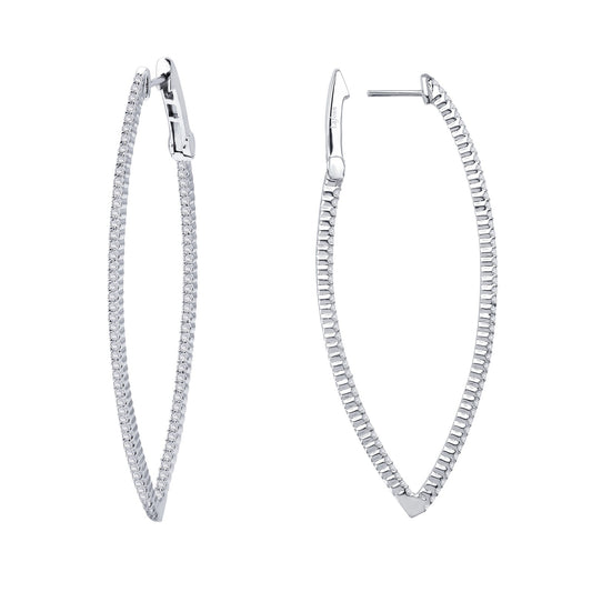 15 mm x 55 mm hoop earrings
