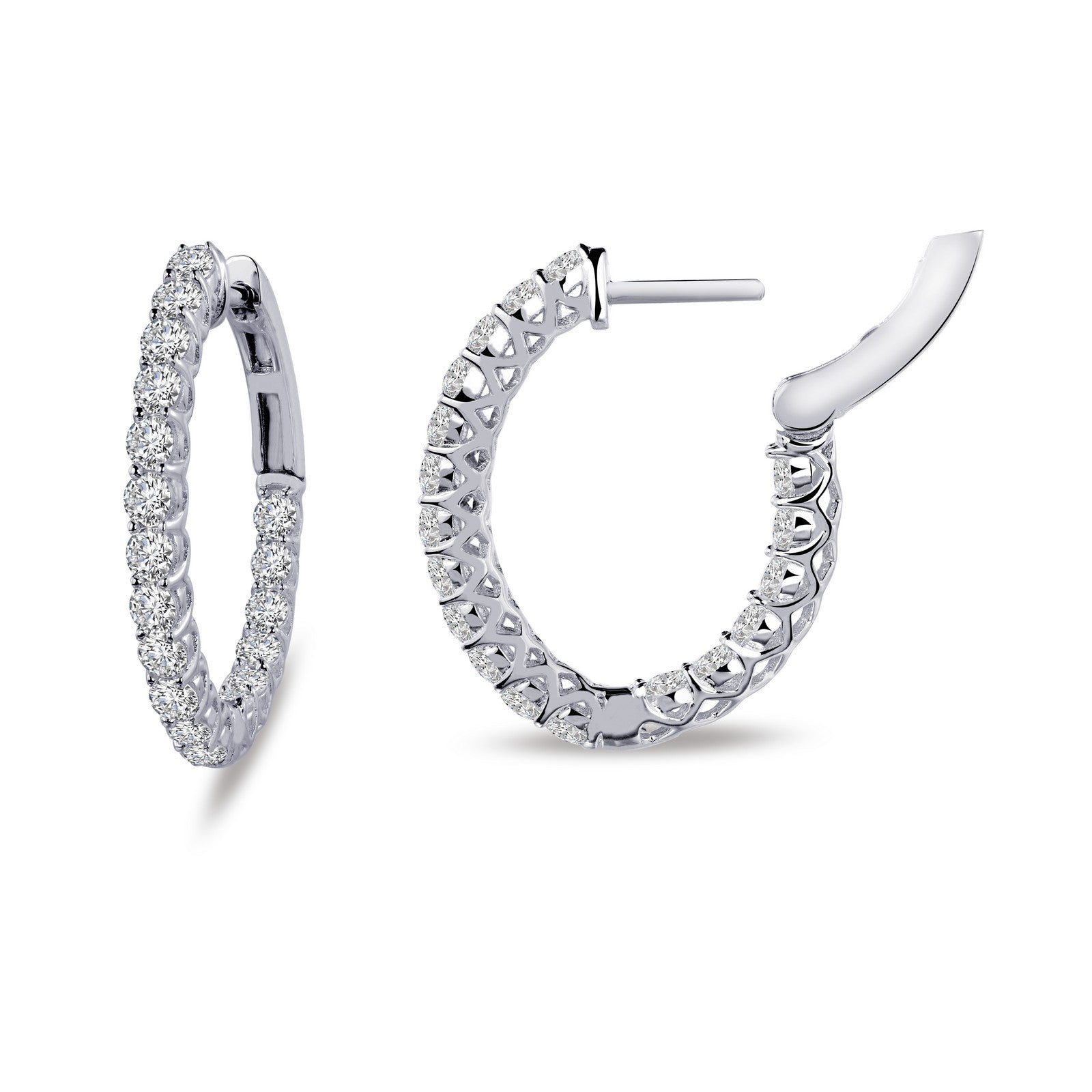 16 mm x 20 mm oval hoop earrings