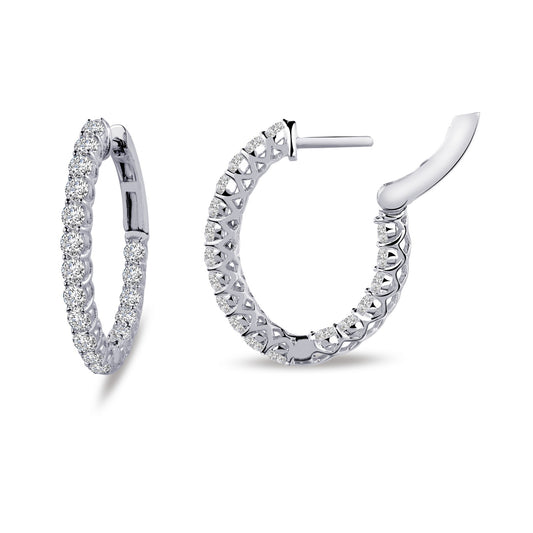 16 mm x 20 mm oval hoop earrings