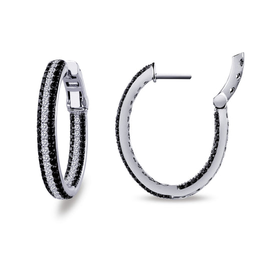 25 mm x 20 mm oval hoop earrings