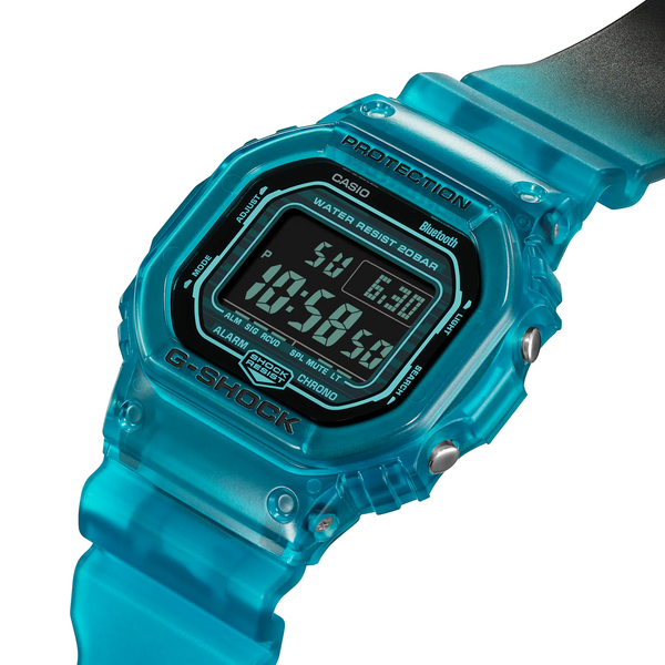 g-shock dwb5600g 2 digital toughness bluetooth translucent blue
