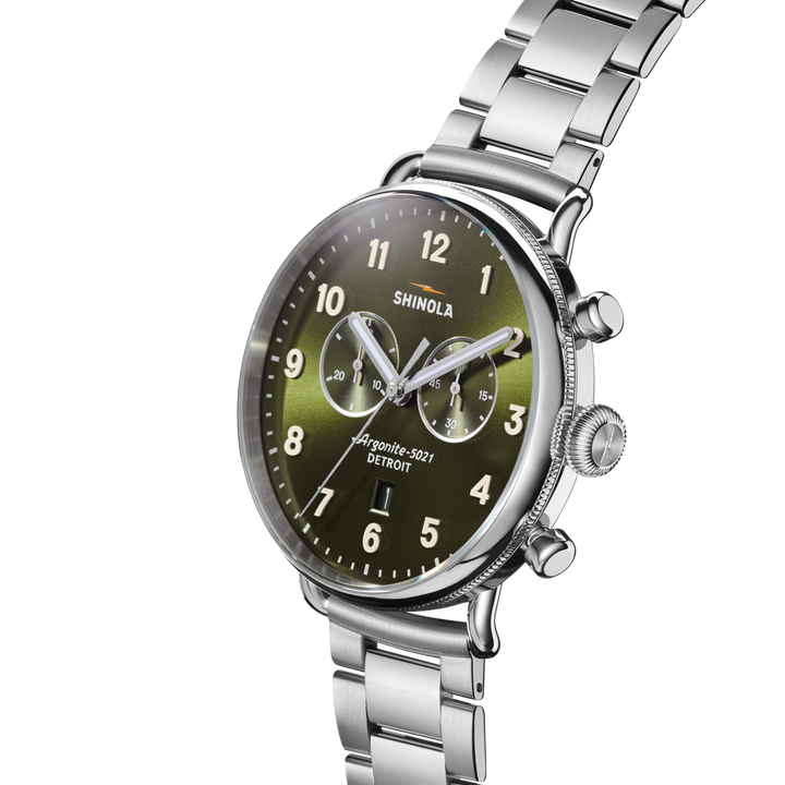 Shinola Canfield Chronograph Watch S0120307531-1-DkOlv-43-USA