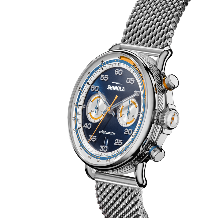 Shinola Canfield Speedway Open Road Automatic Chronograph Watch S0120308430-1-MdntBlu-44-USA
